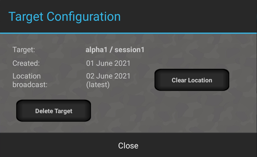 target configuration