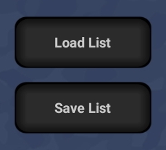 Target List buttons